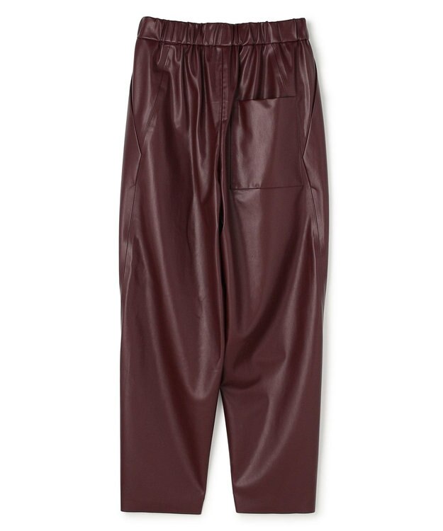 BEIGE， HYAL / フェイクレザーカービーラインイージーパンツ Bordeaux