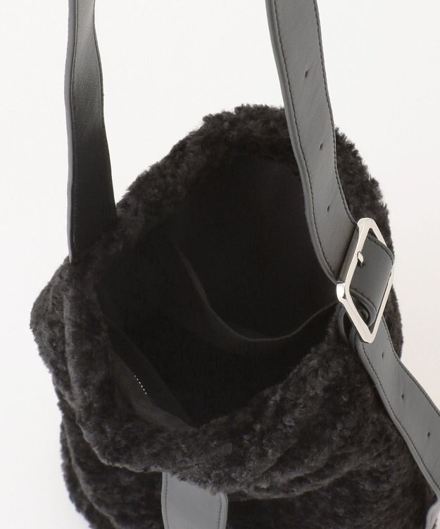 ICB ソフトワンショルダーバッグ ファーコンビ系