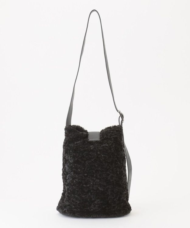 ICB ソフトワンショルダーバッグ ファーコンビ系