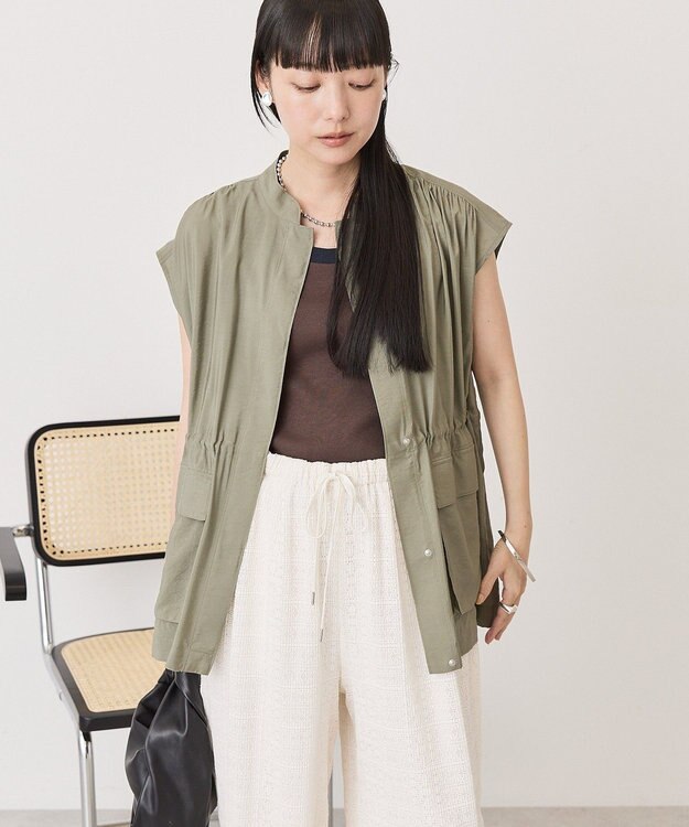 AMERICAN HOLIC Ｗポケットベスト Khaki