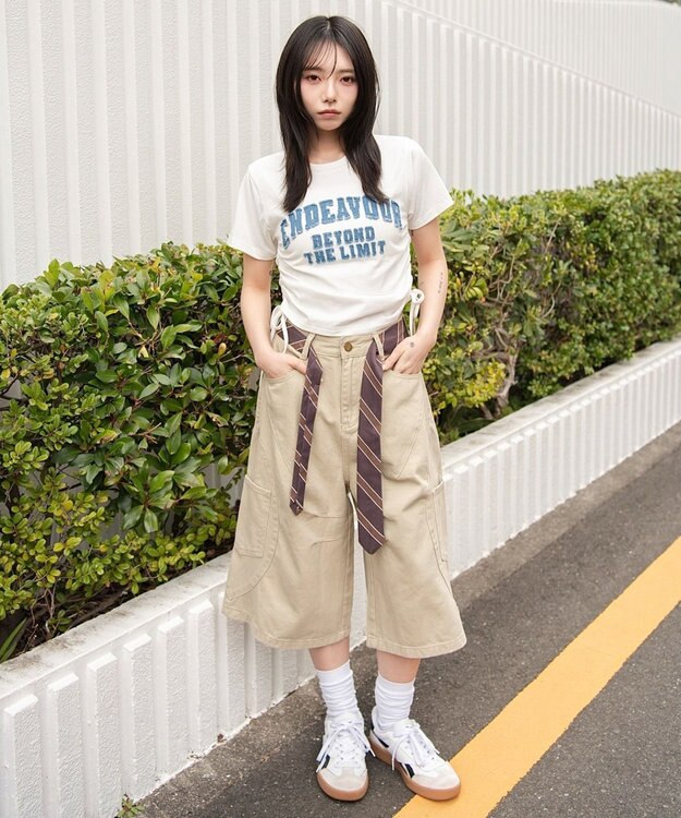 WEGO クラフトデザインサイドドロストT 柄2