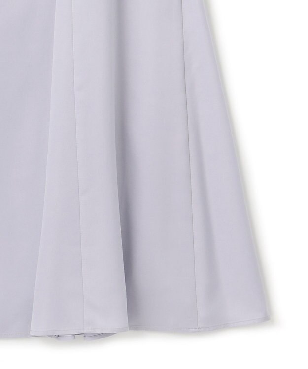 ICB 【洗える】 ルゼブフィブリルサテン スカート ライラックグレー系