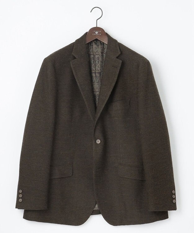 JOSEPH ABBOUD 【キングサイズ・軽量/ストレッチ/JAPANファブリック】 ミックス カラーツィード ジャケット