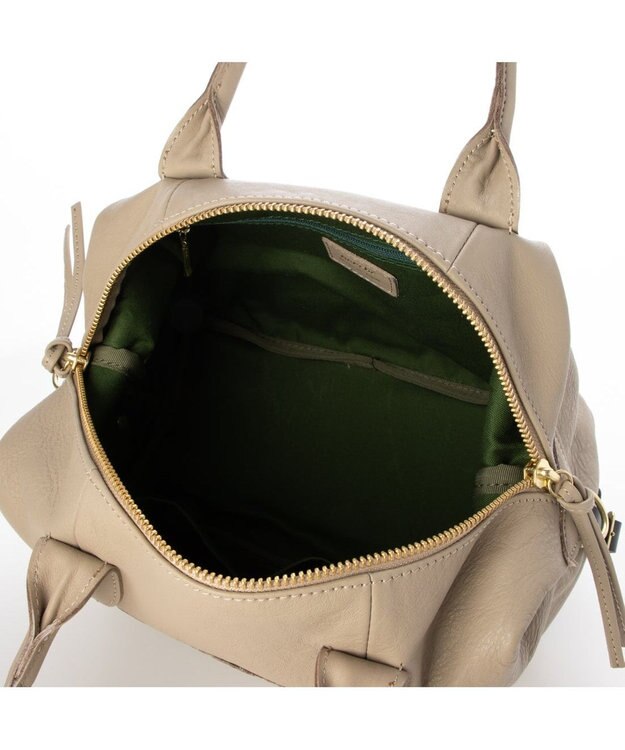 UNBILLION perche 姫路エアリーレザー2wayボストンバッグS オーク