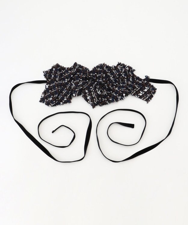 #Newans オリガミデザインベルト ネイビー(ツイード)