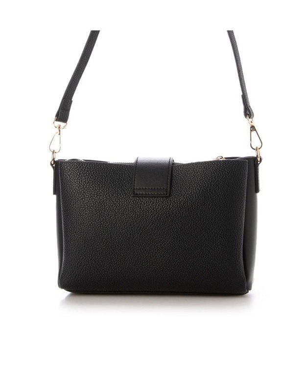 UNBILLION カシュカシュ cachecache / 横型3つ口ショルダーバッグ ブラック