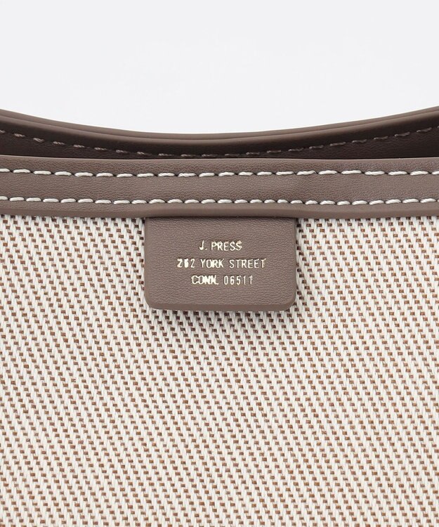 J.PRESS LADIES 【2way】Bucket キャンバス バッグ モカ系