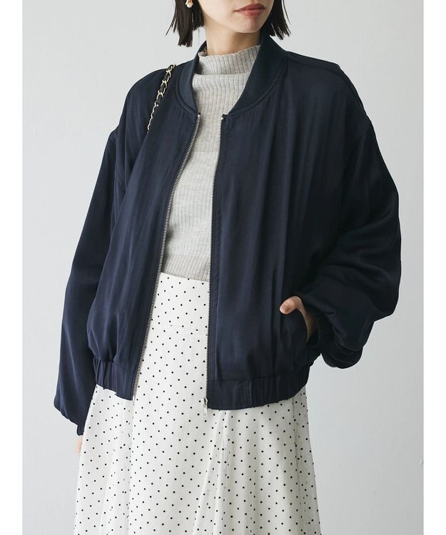 Green Parks AnriettMusee ラメ切替スリーブリブシアーニット Light Gray