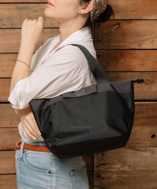 UNBILLION cachecache WEB限定ナイロンリボントートバッグS ブラック