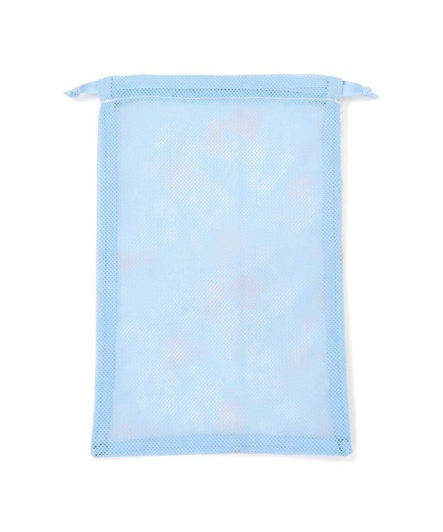 Chacott フラワー半メッシュ巾着M ベビーブルー