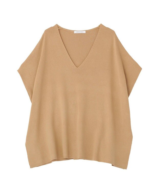 AMERICAN HOLIC Vネックニットベスト Camel