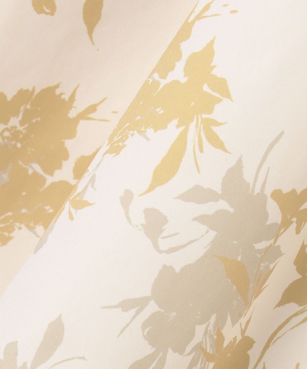 ANY SIS L 【撥水】シルエットフラワー スカート イエロー系