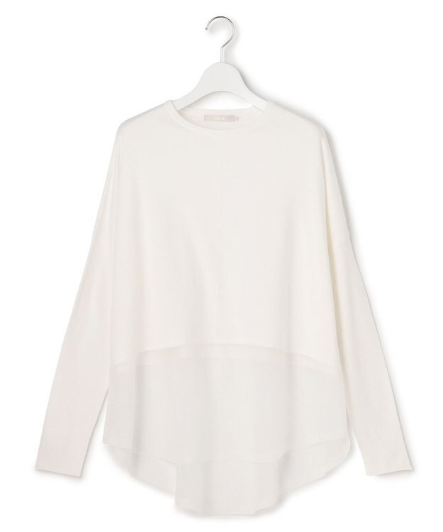 ICB 【先行予約】 ヴィスコースワイド シアーコンビプルオーバー オフホワイト