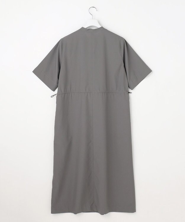 J.PRESS LADIES S ソフトタフタクロス シャツ ワンピース グレー系