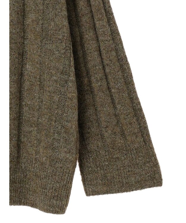 Green Parks ・Ｐｅｔｉｔ　Ｆｌｅｕｒ　ハーフＺＩＰニット Brown