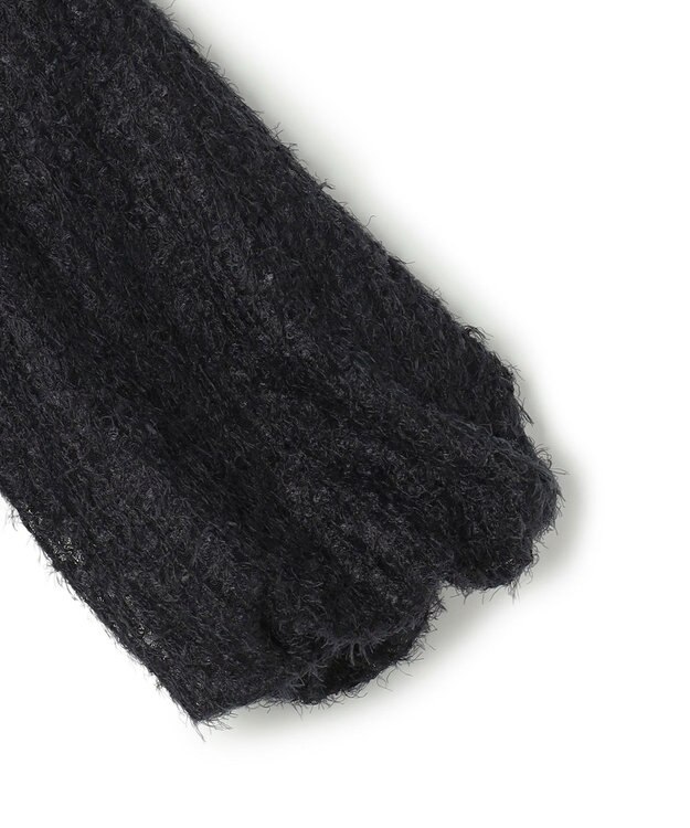 UNFILO エアリーヤーン ギャザーブラウス ネイビー