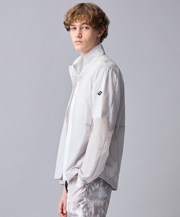 JOSEPH ABBOUD MOUNTAIN 【軽量/ECO撥水/ポケッタブル】ナイロンフライリップ ブルゾン ライトグレー系