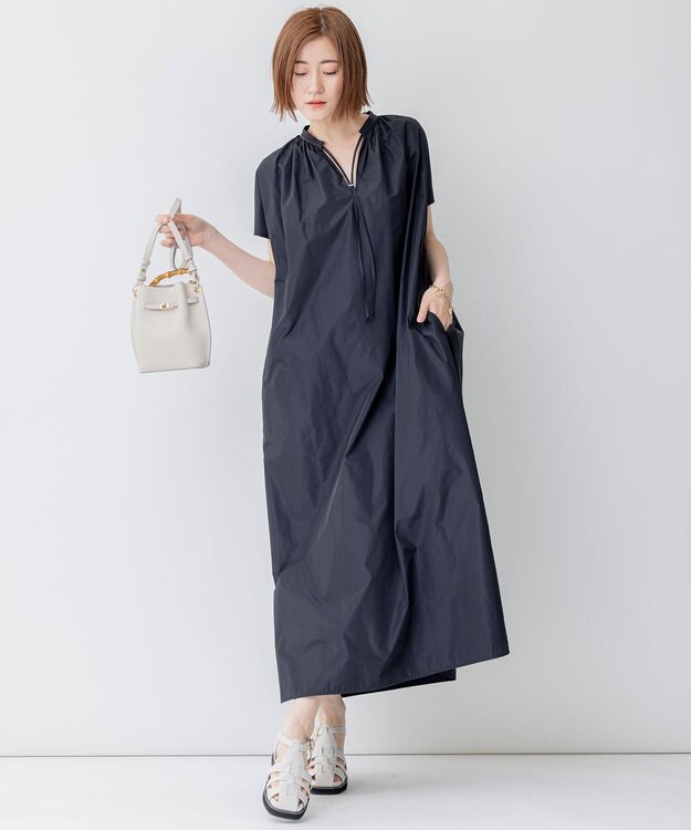 23区 バンブーハンドルミニショルダーバッグ ベージュ系