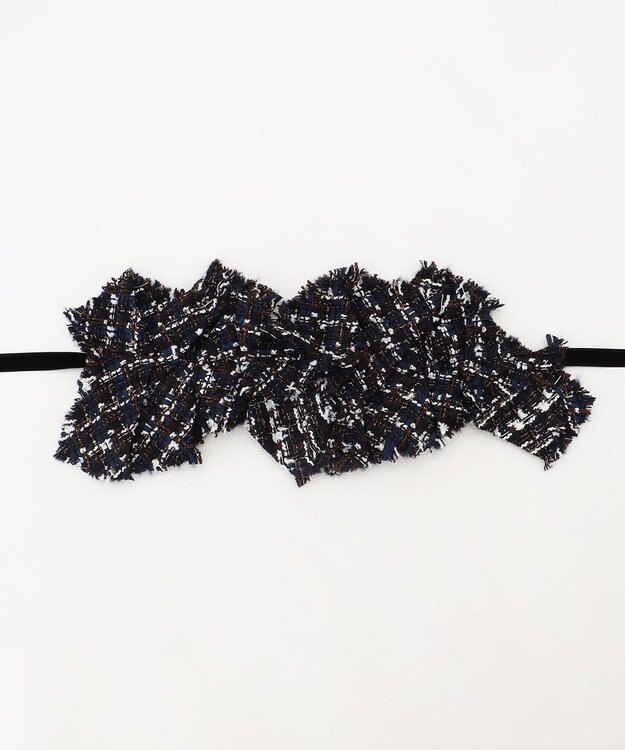 #Newans オリガミデザインベルト ネイビー(ツイード)