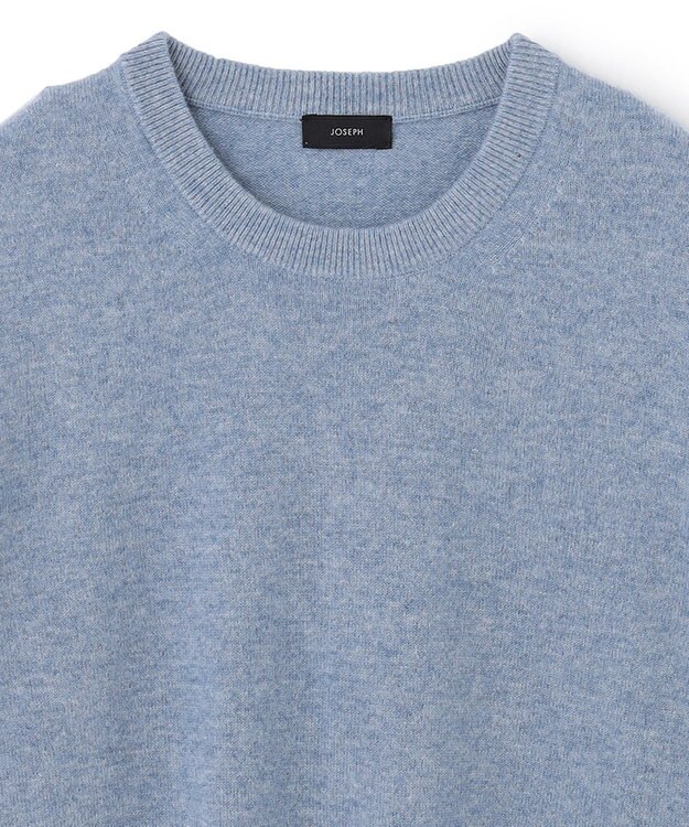JOSEPH HOMME ピュアカシミヤ　クルーネックニット スカイブルー系