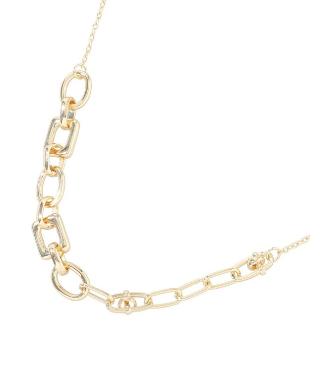 YECCA VECCA デザインチェーンショートネックレス Gold
