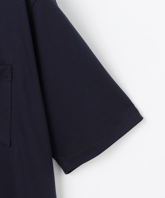 JOSEPH ABBOUD 【キングサイズ・ジャージー素材・ストレッチ】コンパクトコットンジャージー Tシャツ ネイビー系