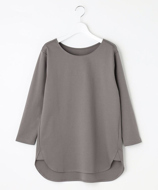 自由区 【洗える】ハイカウントインナー カットソー グレー系