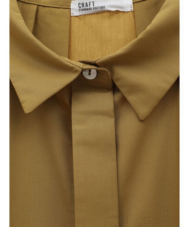 CRAFT STANDARD BOUTIQUE ステンサイドソリッドブラウス Camel