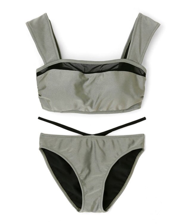 San-ai Resort（三愛水着楽園） シアーパーツバンドゥビキニ　9M 　【San-ai Resort（サンアイリゾート）】 カーキ