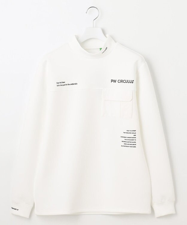 PW CIRCULUS 【ストレッチ / 快適 / 一枚でサマになる】【MEN】NEW ポケットモックT ホワイト系