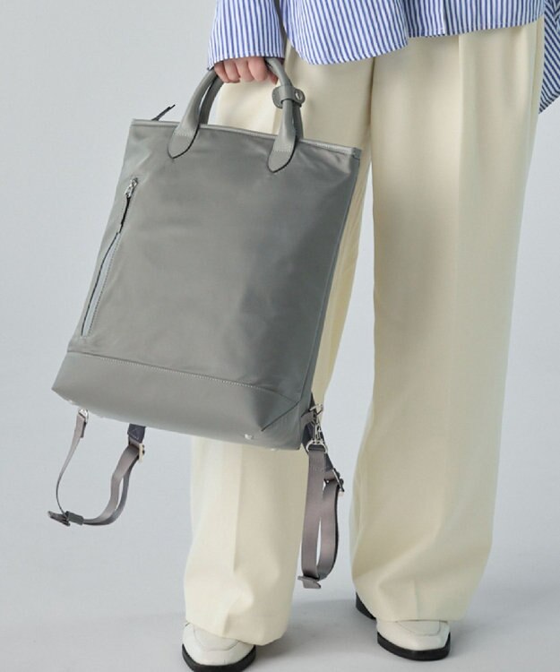 Atelier nuu RAIZON トートリュックエアリー グレー