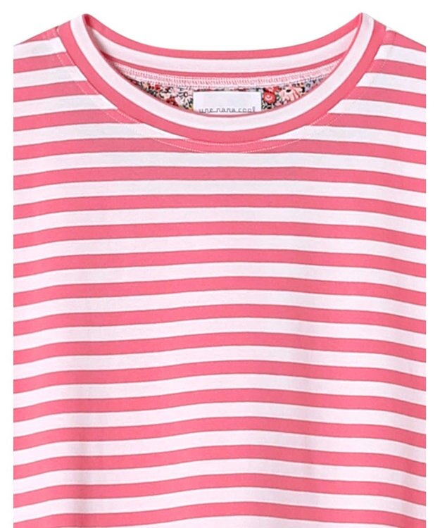 une nana cool MADE WITH LIBERTY FABRIC 綿100％ボーダー 半袖パジャマ PI