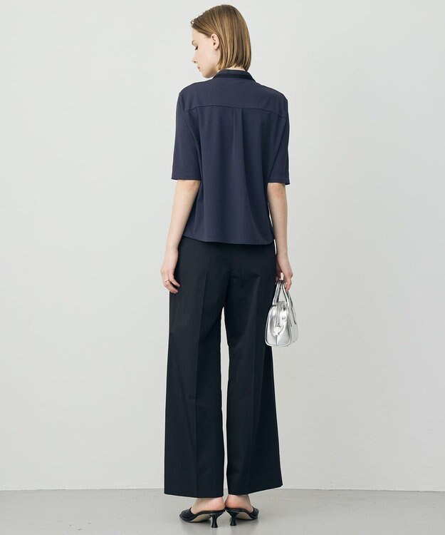 ICB 【先行予約】 スパンプラチナムジョーゼット ナロータイカットソー ダルブルー