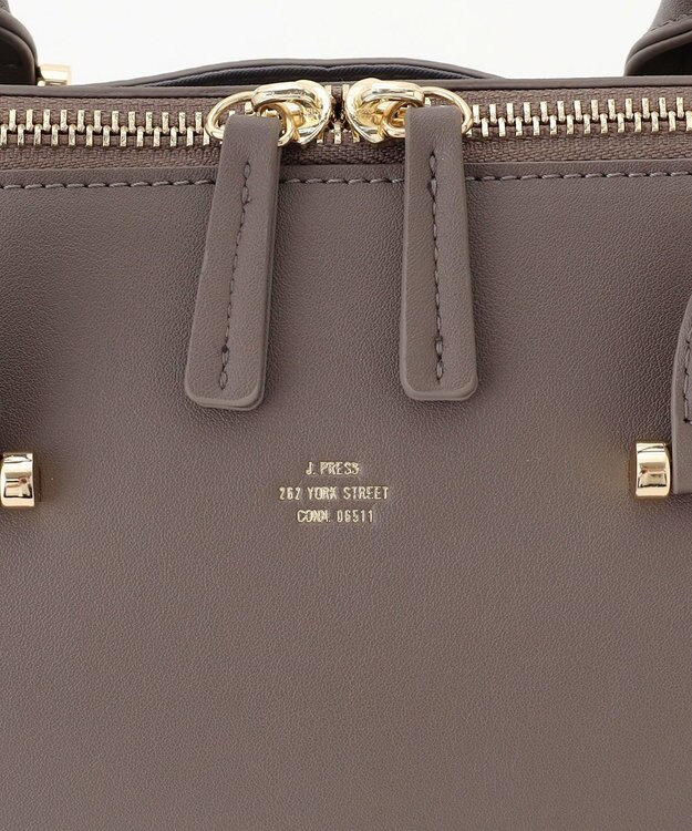 J.PRESS LADIES 【WEB限定カラーあり・2way】curve ボストン バッグ モカ系