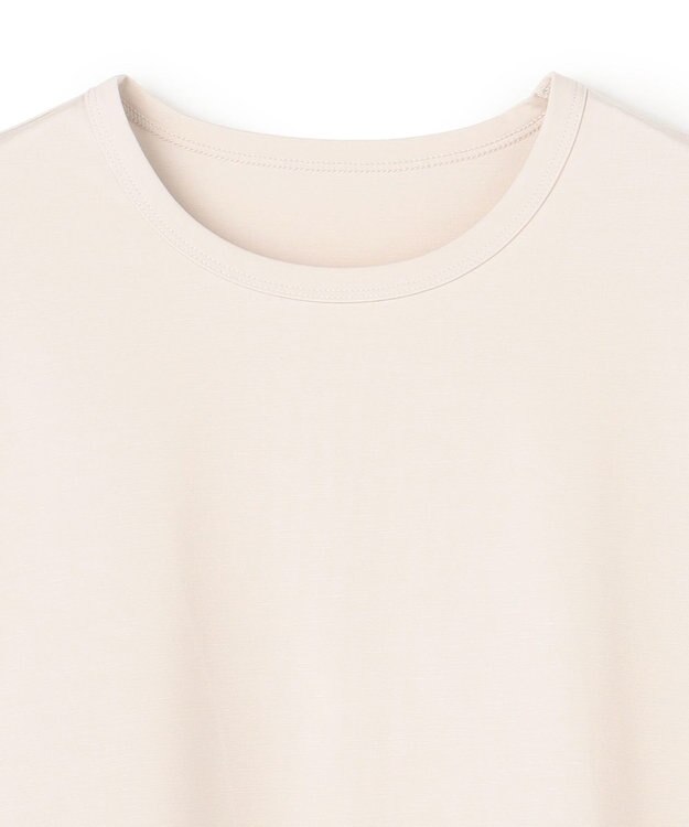 UNFILO 【野呂佳代さん着用】BEAUTY FORM-T フリルヘム Tシャツ グレージュ