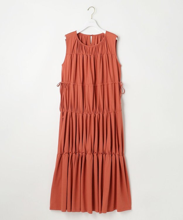 ANY SIS 【WEB・一部店舗限定】ティアード ワンピース テラコッタ