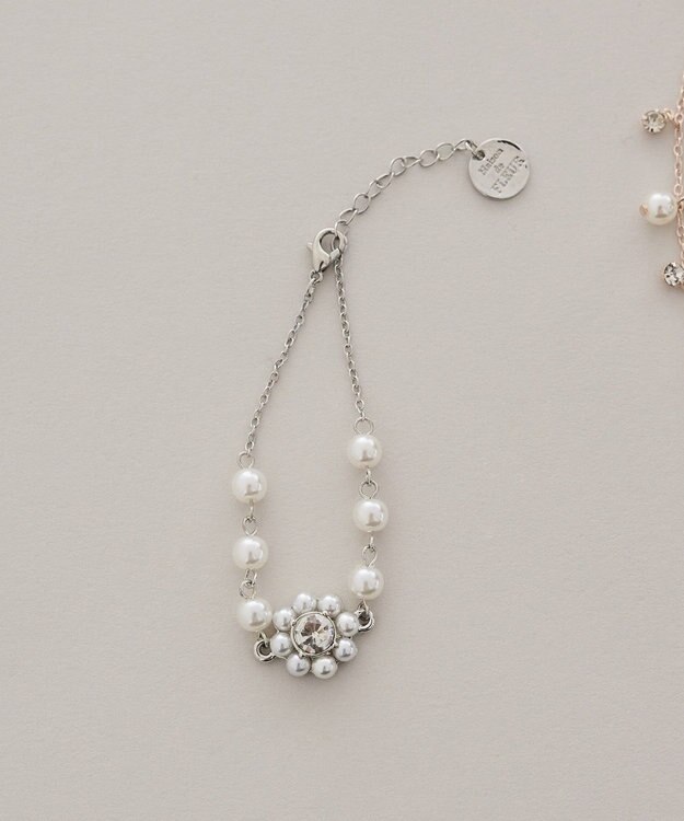 Maison de FLEUR パールフラワーブレスレット Silver