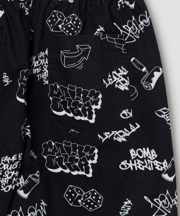 WEGO 【ウエストゴム/手洗い可】パターンイージーショーツ 柄2