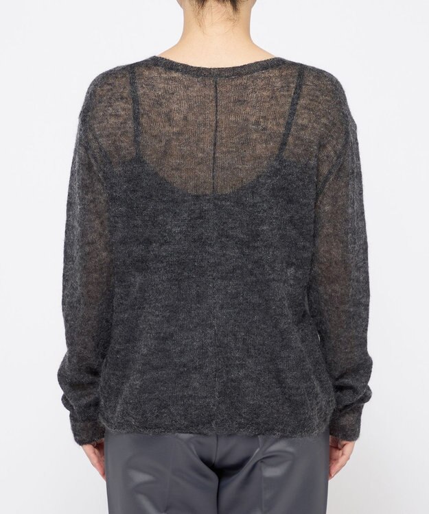 uncrave モヘアニット トップス（uncrave WHITE） チャコール