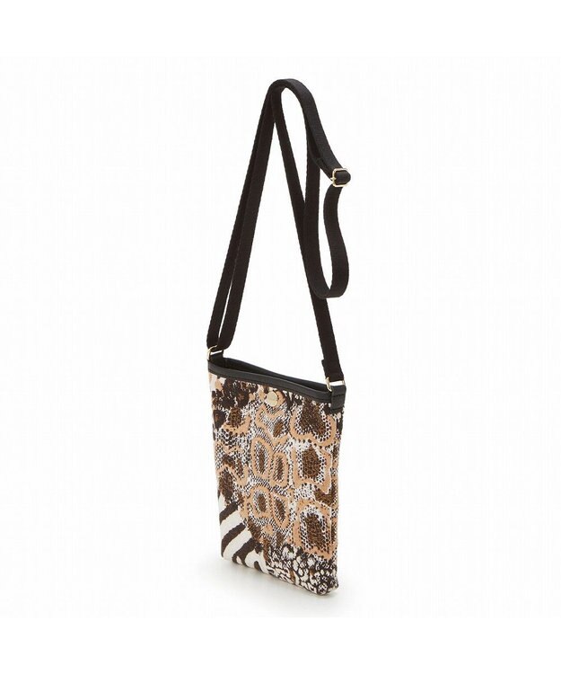 TOPKAPI 【TREASURE TOPKAPI】アニマルジャガード ミニポシェット ショルダーバッグ ベージュ