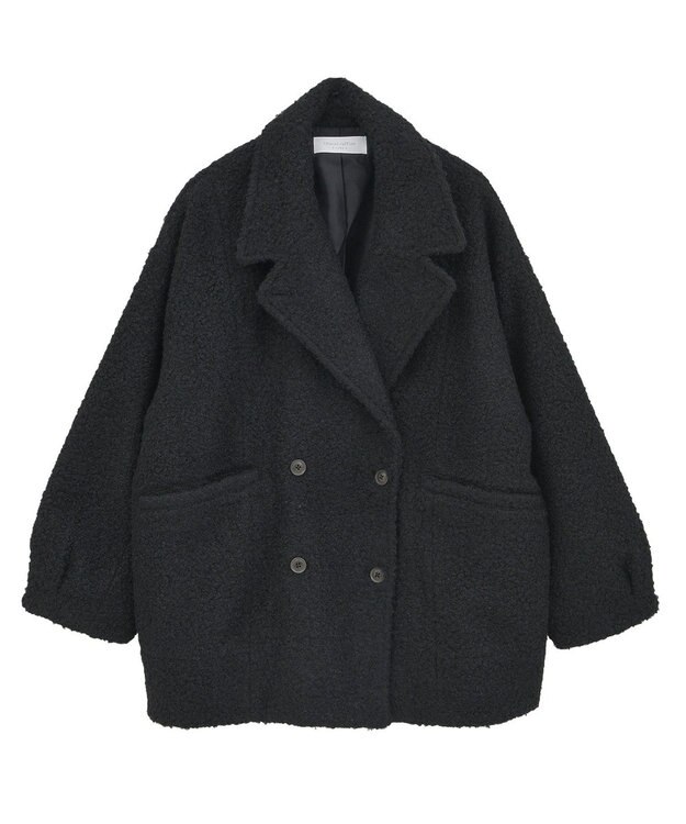 Green Parks ブークレＰコート Dark Navy