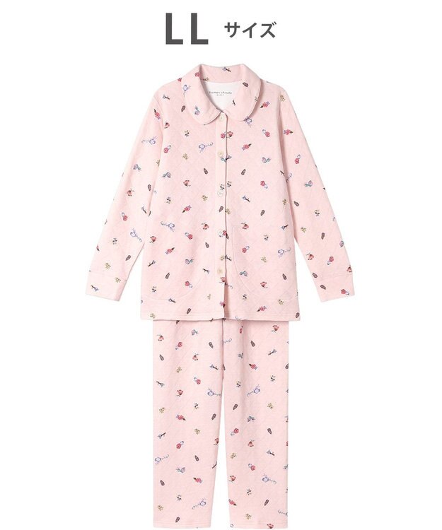 tsumori chisato SLEEP ツモリチサト パジャマ 長袖 長ズボン 綿混(本体) あったか レディース  UDW454 /ワコール ピンク