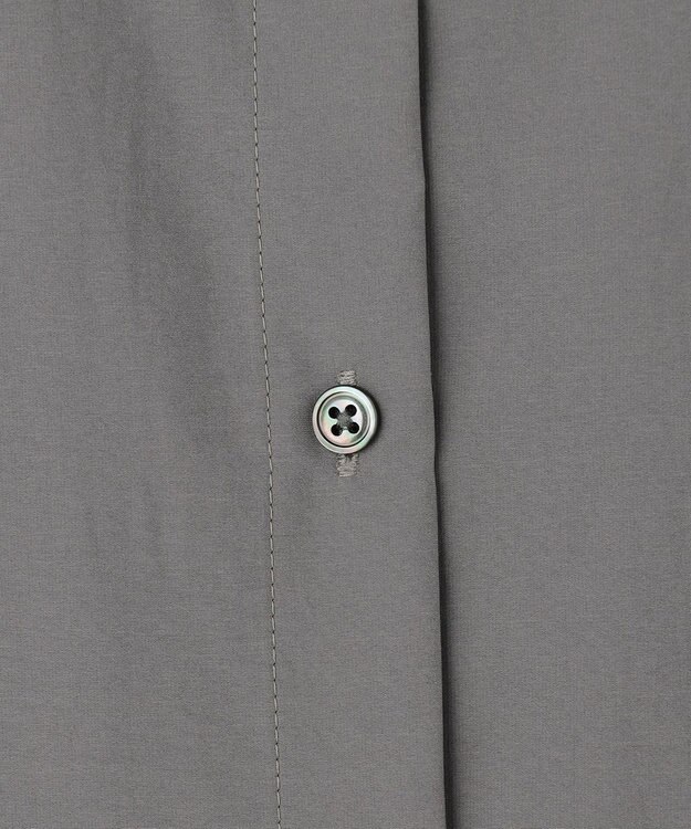 J.PRESS LADIES S ソフトタフタクロス シャツ ワンピース グレー系