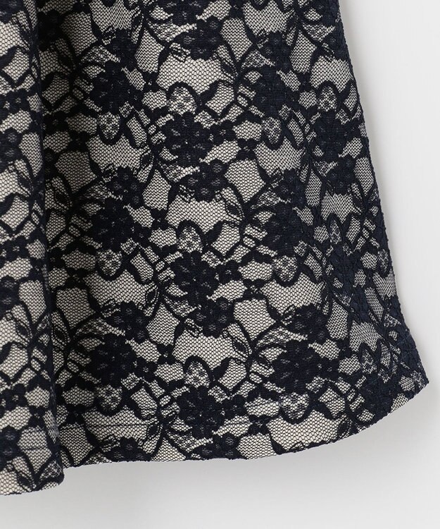 ANY KIDS レースボンディング ワンピース ネイビー系バイカラー