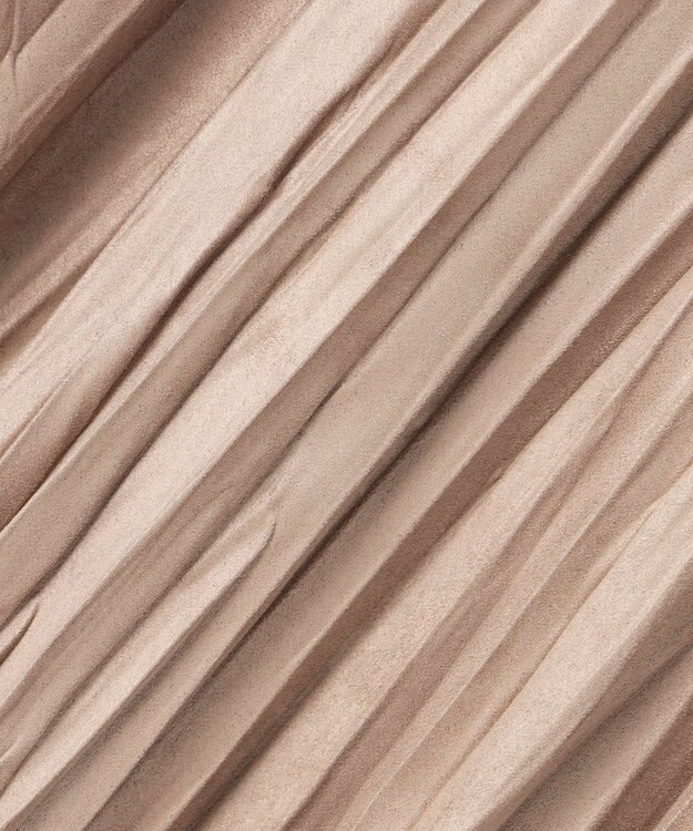 J.PRESS LADIES ライトマイクロスエード プリーツ スカート ベージュ系