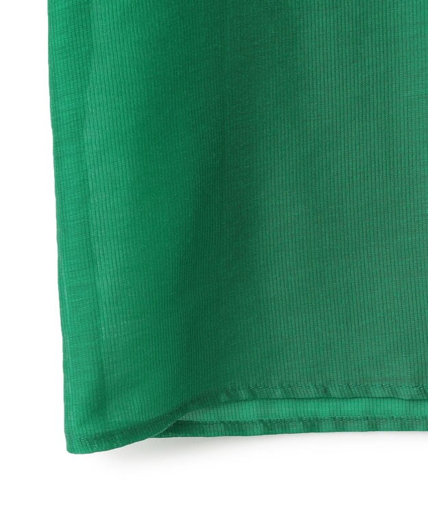 UNFILO ライトシアー クロップドシャツ グリーン