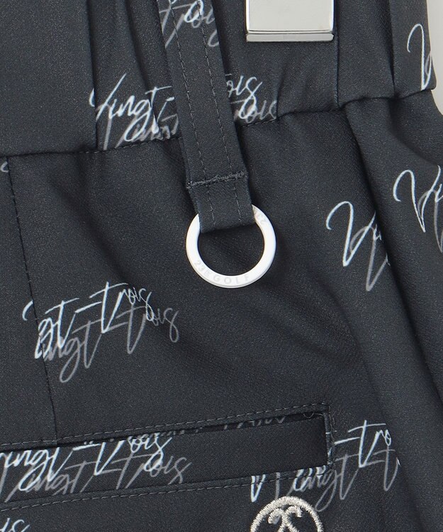 23区GOLF 着用動画あり【辻梨恵プロ着用】ロゴプリントショートパンツ ネイビー系5