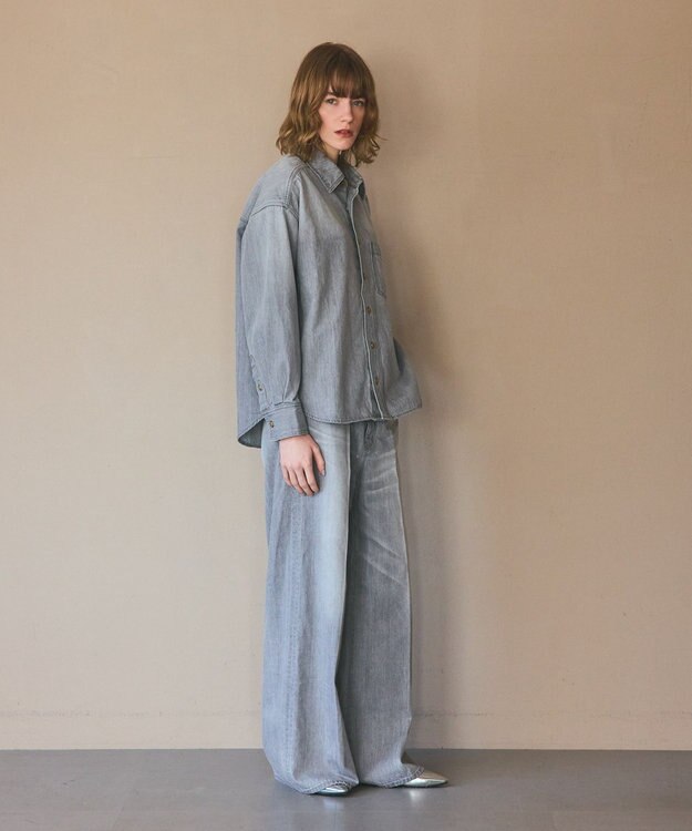 GRACE CONTINENTAL 10ozムラ糸デニムシャツ グレー