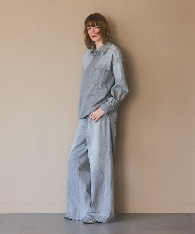 GRACE CONTINENTAL 10ozムラ糸デニムシャツ グレー
