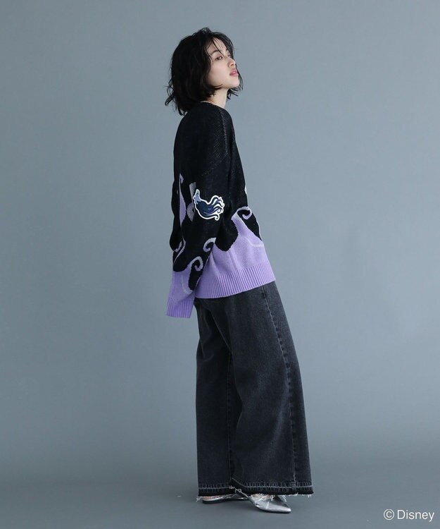 Green Parks VILLAINS/アースラ/ジャガードニット Purple